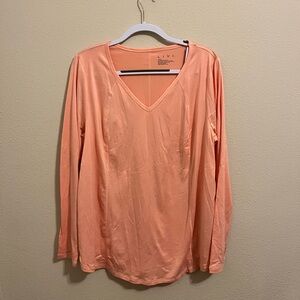 Livi Active Lane Bryant long sleeve V-neck athletic shirt top size 14/16